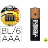 PILA DURACELL ALCALINA PLUS POWER AAA BLISTER DE 4+2 UNIDADES
