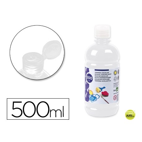 TEMPERA ESCOLAR LIDERPAPEL 500 ML BLANCO