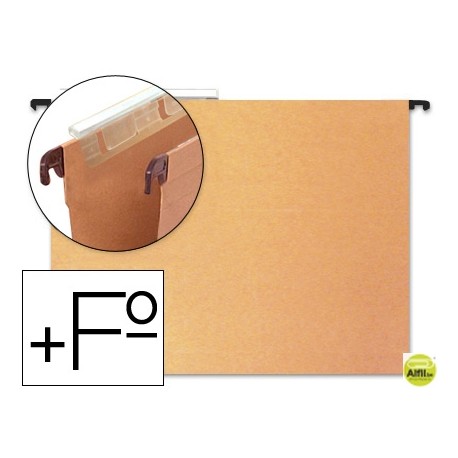CARPETA COLGANTE HAMELIN FOLIO PROLONGADO VISOR SUPERIOR KRAFT ECO