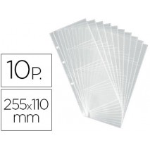 RECAMBIO TARJETERO DURACLIP VISIFIX 10 FUNDAS PARA 80 TARJETAS