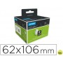 ETIQUETA IDENTIFICADORA DYMO TAMAÑO 62 X 106 MM PARA IMPRESORA LABELWRITER 250 ETIQUETAS USO MULTIFU