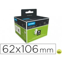 ETIQUETA IDENTIFICADORA DYMO TAMAÑO 62 X 106 MM PARA IMPRESORA LABELWRITER 250 ETIQUETAS USO MULTIFU