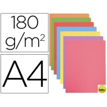 SUBCARPETA CARTULINA GIO DIN A4 COLORES PASTELES SURTIDOS 180 G/M2