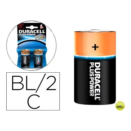 PILA DURACELL ALCALINA ULTRA POWER C BLISTER DE 2 UNIDADES