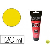 PINTURA ACRILICA WINGO ECO AMARILLO PRIMARIO TUBO DE 120 ML