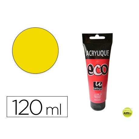 PINTURA ACRILICA WINGO ECO AMARILLO PRIMARIO TUBO DE 120 ML