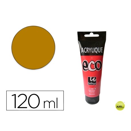 PINTURA ACRILICA WINGO ECO OCRE AMARILLO TUBO DE 120 ML