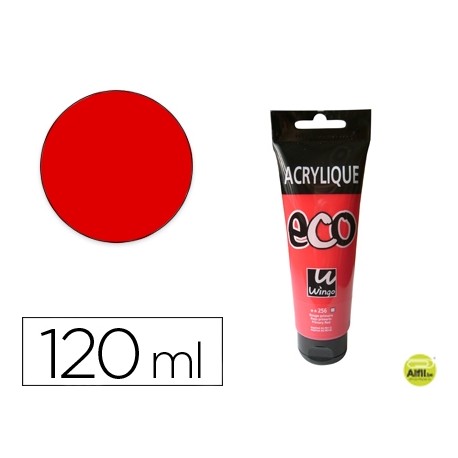 PINTURA ACRILICA WINGO ECO ROJO PRIMARIO TUBO DE 120 ML