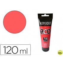 PINTURA ACRILICA WINGO ECO ROJO PERMANENTE CLARO TUBO DE 120 ML