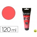 PINTURA ACRILICA WINGO ECO ROJO PERMANENTE CLARO TUBO DE 120 ML
