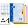 RECAMBIO COLOR OXFORD DIN A4 80 HOJAS 90 GR OPTIK PAPER CUADROS 5MM 4 TALADROS