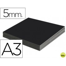 CARTON PLUMA LIDERPAPEL NEGRO DOBLE CARA DIN A3 ESPESOR 5 MM