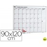 PLANNING MAGNETICO 1000/60 MENSUAL DIA A DIA SUPERFICIE BLANCA ROTULABLE 90X120