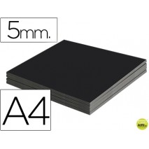 CARTON PLUMA LIDERPAPEL NEGRO DOBLE CARA DIN A4 ESPESOR 5 MM