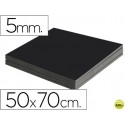 CARTON PLUMA LIDERPAPEL NEGRO DOBLE CARA 50X70 CM ESPESOR 5 MM