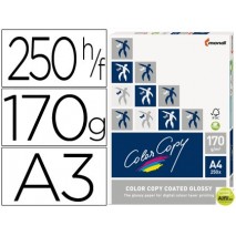 PAPEL FOTOCOPIADORA COLOR COPY  GLOSSY DIN A3 170 GRAMOS PAQUETE DE 250 HOJAS
