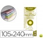 SEPARADOR EXACOMPTA CARTULINA RECICLADA JUEGO DE 100 SEPARADORES 105X240 CON TALADROS COLORES SURTID
