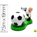 PORTAROLLO SOBREMESA SCOTCH MUNDIAL FUTBOL DE 7,5 MTX19MM INCLUYE ROLLO DE CINTA MAGIC