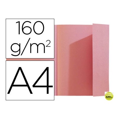 SUBCARPETA EXACOMPTA DIN A4 ROSA 160G/M2 CON SOLAPA INTERIOR