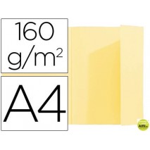 SUBCARPETA EXACOMPTA DIN A4 AMARILLO 160G/M2 CON SOLAPA INTERIOR