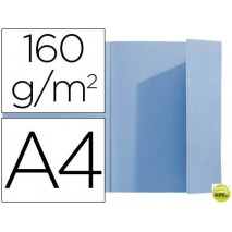 SUBCARPETA EXACOMPTA DIN A4 AZUL 160G/M2 CON SOLAPA INTERIOR