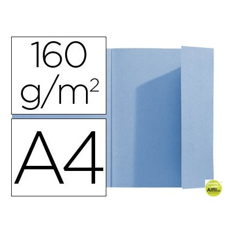 SUBCARPETA EXACOMPTA DIN A4 AZUL 160G/M2 CON SOLAPA INTERIOR