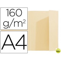 SUBCARPETA EXACOMPTA DIN A4 CREMA 160G/M2 CON SOLAPA INTERIOR