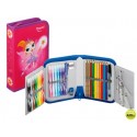 PLUMIER ESCOLAR MAPED HADA CON CREMALLERA CONTINE 32 PIEZAS