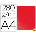 SUBCARPETA CARTULINA RECICLADA EXACOMPTA A4 ROJA 280G/M2 CON 2 SOLAPAS INTERIOR