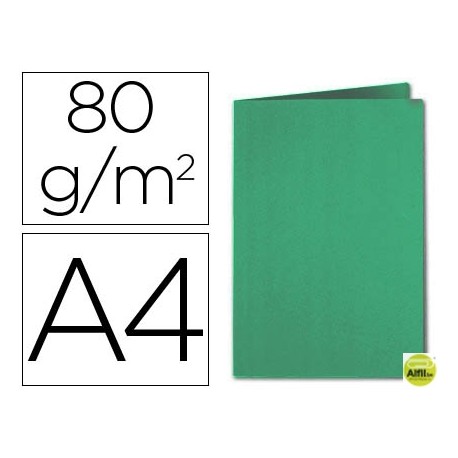 SUBCARPETA EXACOMPTA DIN A4 VERDE OSCURO 80G/M2