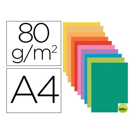 SUBCARPETA EXACOMPTA A4 COLORES SURTIDOS 80G/M2