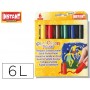 TEMPERA SOLIDA EN BARRA INSTANT POCKET ESCOLAR CAJA DE 6 COLORES SURTIDOS