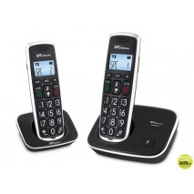 TELEFONO INALAMBRICO SPC TELECOM 7243N NEGRO IDENTIFICADOR DE LLAMADAS AGENDA PANTALLA