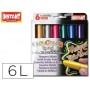 TEMPERA SOLIDA EN BARRA INSTANT POCKET ESCOLAR CAJA DE 6 COLORES METALIZADOS