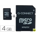 MEMORIA SD MICRO Q-CONNECT FLASH 4 GB CLASE 4 CON ADAPTADOR