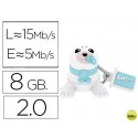 MEMORIA USB EMTEC FLASH 8 GB 2.0 ANIMALS BEBE FOCA