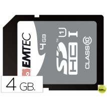 MEMORIA SDHC EMTEC FLASH 4 GB CLASE 10