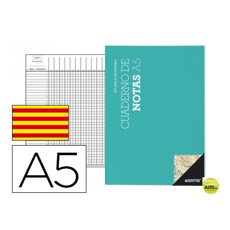 BLOC NOTAS A5 PLAN DE CURSO Y EVALUACION CONTINUA EN CATALAN