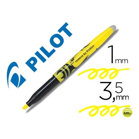 ROTULADOR PILOT FRIXION LIGHT BORRABLE PUNTA DE FIBRA COLOR AMARILLO