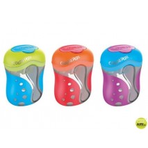 SACAPUNTAS COLOR PEPS 2 USOS CON DEPOSITO COLORES SURTIDOS