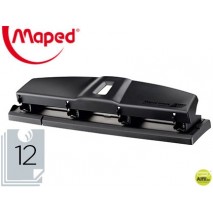 TALADRADOR MAPED ESSENTIALS METAL 4 TALADROS CAPACIDAD 12 HOJAS COLOR NEGRO