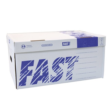 CAJON FAST-PAPERFLOW CARTON PARA 6 CAJAS ARCHIVO DEFINITIVO CON LOMO 8 CM DIN A4 PACK DE 5 UNIDADES