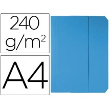 SUBCARPETAS CARTULINAS VIP FAST-PAPERFLOW FOLIO CON SOLAPA COLOR AZUL