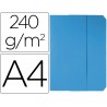 SUBCARPETAS CARTULINAS VIP FAST-PAPERFLOW FOLIO CON SOLAPA COLOR AZUL