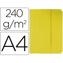 SUBCARPETAS CARTULINAS VIP FAST-PAPERFLOW FOLIO CON SOLAPA COLOR AMARILLO