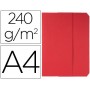 SUBCARPETAS CARTULINAS VIP FAST-PAPERFLOW FOLIO CON SOLAPA COLOR ROJO