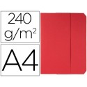 SUBCARPETAS CARTULINAS VIP FAST-PAPERFLOW FOLIO CON SOLAPA COLOR ROJO