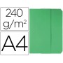 SUBCARPETAS CARTULINAS VIP FAST-PAPERFLOW FOLIO CON SOLAPA COLOR VERDE