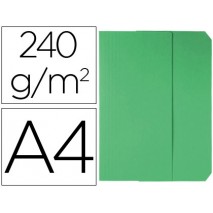 SUBCARPETAS CARTULINAS VIP FAST-PAPERFLOW FOLIO CON SOLAPA COLOR VERDE