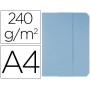 SUBCARPETAS CARTULINAS VIP FAST-PAPERFLOW FOLIO CON SOLAPA COLOR AZUL PASTEL